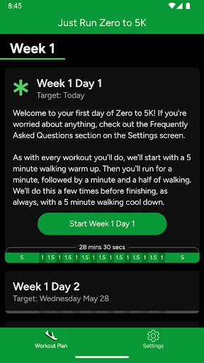 Just Run: Zero to 5K ডাউনলোড করুন – সেরা ফ্রি রানিং অ্যাপ - Screenshot 5