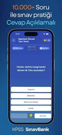 KPSS & AGS SınavBank 2026 ডাউনলোড করুন – সেরা প্রস্তুতি অ্যাপ - Screenshot 4