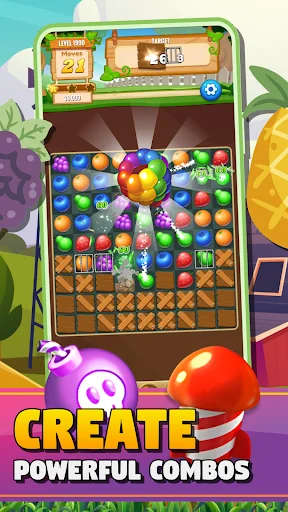 Sweet Fruit Match Puzzle Blast ডাউনলোড করুন – সেরা ফ্রুট পাজল গেম - Screenshot 2