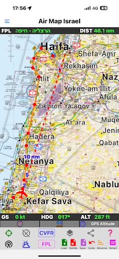 Air Map Israel: Essential Navigation for Visual Flight – Download Now - Screenshot 3