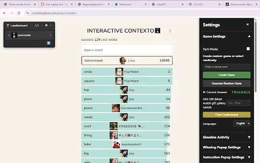 Interactive Contexto ডাউনলোড করুন – টিকটক লাইভ গেম টুল - Screenshot 1