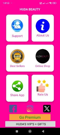 Huda Beauty & Skin Care Store ডাউনলোড করুন – সেরা মেকআপ অ্যাপ - Screenshot 1
