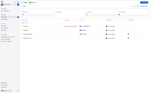 Breakcold CRM ডাউনলোড করুন – LinkedIn সেলস ও অটোমেশন টুল - Screenshot 2
