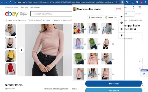 eBay Image Downloader – ইবে থেকে ছবি ও ভিডিও ডাউনলোড করুন - Screenshot 1