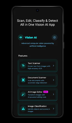 Vision AI ডাউনলোড করুন – সেরা টেক্সট স্ক্যানার ও ফটো এডিটর - Screenshot 1