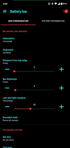 Battery Bar ডাউনলোড করুন – স্মার্টফোন ব্যাটারি মনিটরিং টুলস - Screenshot 1