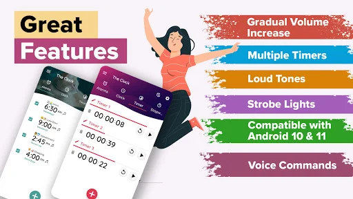 The Clock: Alarm Clock & Timer ডাউনলোড করুন – সেরা অ্যালার্ম অ্যাপ - Screenshot 3