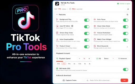 TikTok Pro Tools ডাউনলোড করুন – সেরা অডিও এবং ভিডিও টুলস - Screenshot 2