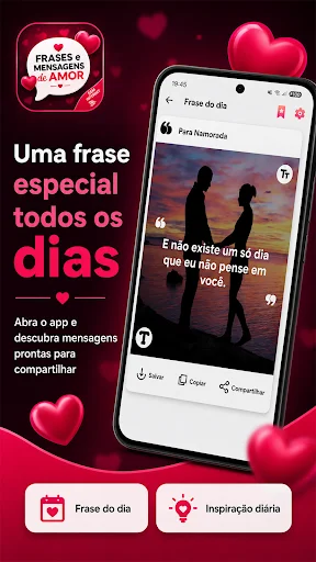 Frases De Amor 2026 ডাউনলোড করুন – সেরা রোমান্টিক মেসেজ অ্যাপ - Screenshot 3