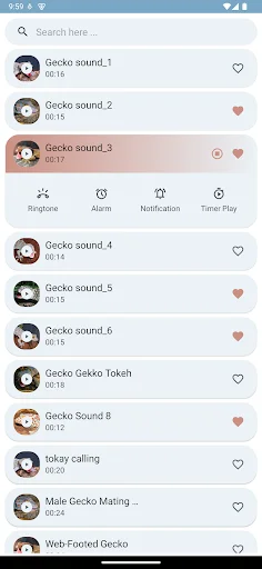 Gecko Sounds ডাউনলোড করুন – সেরা গেকো সাউন্ড ক্লিপস এখন বিনামূল্যে - Screenshot 5