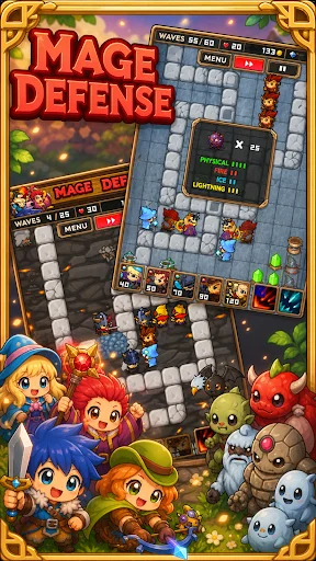 Mage Defense ডাউনলোড করুন – সেরা ফ্যান্টাসি টাওয়ার ডিফেন্স গেম - Screenshot 2