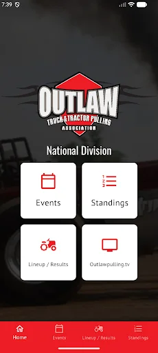 OutlawPulling ডাউনলোড করুন – সর্বশেষ স্ট্যান্ডিং ও ইভেন্ট আপডেট - Screenshot 1