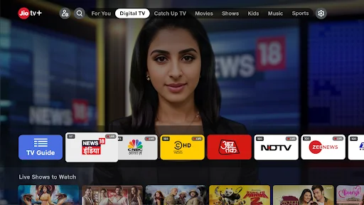 Jiotv+ লেটেস্ট ভার্সন ডাউনলোড করুন – ৮০০+ লাইভ টিভি চ্যানেল - Screenshot 9