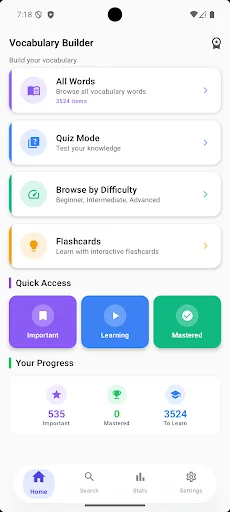 Vocabulary Builder ডাউনলোড করুন – ইংরেজি শব্দভাণ্ডার উন্নত করুন - Screenshot 1