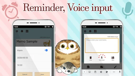 Download Cute Cat Mochi Notepad – Cute Stickers for Notes - Screenshot 4
