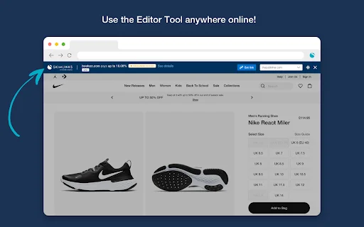 Skimlinks Editor Tool ডাউনলোড করুন – সেরা অ্যাফিলিয়েট মার্কেটিং টুল - Screenshot 1