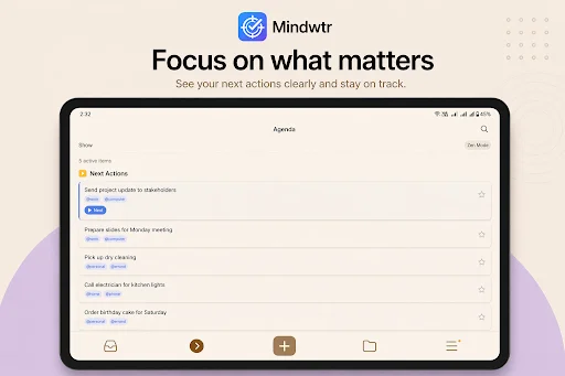 Mindwtr ডাউনলোড করুন – সেরা লোকাল-ফার্স্ট GTD টাস্ক ম্যানেজার - Screenshot 7