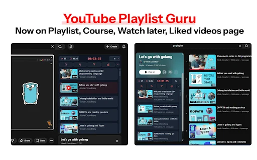 Youtube Playlist Guru ডাউনলোড করুন – প্লেলিস্ট ম্যানেজমেন্ট টুল - Screenshot 1