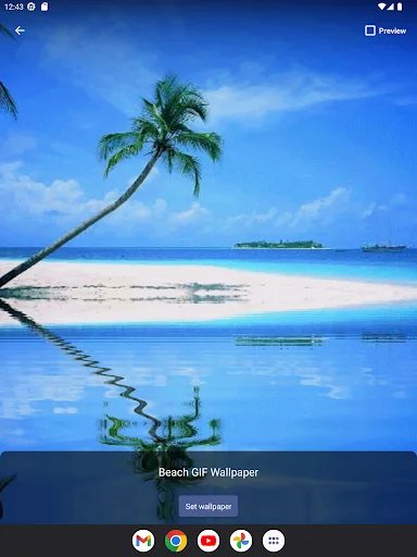 Beach GIF Wallpaper ডাউনলোড করুন – সমুদ্রের ঢেউয়ের লাইভ ওয়ালপেপার - Screenshot 13