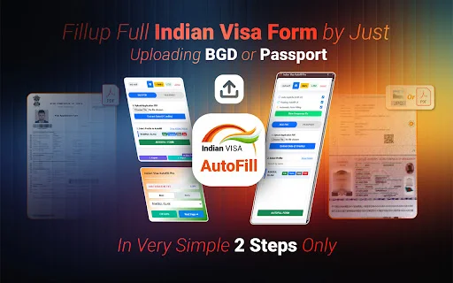 Indian Visa Autofill Pro ডাউনলোড করুন – দ্রুততম ভিসা আবেদন - Screenshot 1