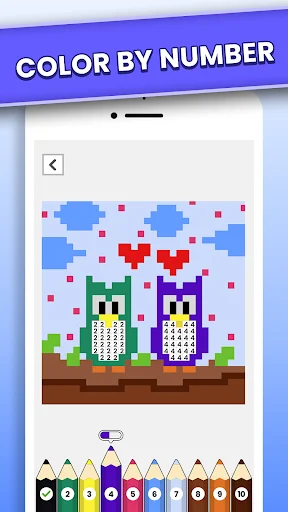 Pixel Art – Paint by Number ডাউনলোড করুন – সেরা পিক্সেল কালারিং গেম - Screenshot 3