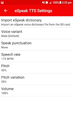 eSpeak NG Text-to-Speech ডাউনলোড করুন – ১০০+ ভাষায় কথা বলুন - Screenshot 2