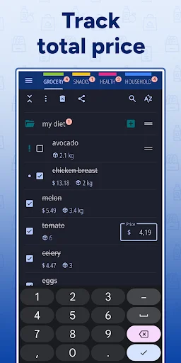 Enchlist: Shopping List ডাউনলোড করুন – মুদি তালিকা ও বাজেট ট্র্যাকার - Screenshot 6
