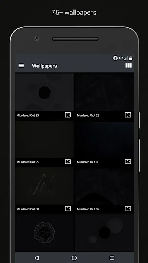 Murdered Out Pro – Black Icons ডাউনলোড করুন – সেরা আইকন প্যাক - Screenshot 4