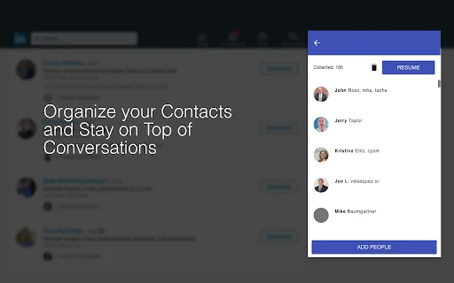 InTouch ডাউনলোড করুন: LinkedIn মেসেজ ও কন্টাক্ট ম্যানেজার - Screenshot 2