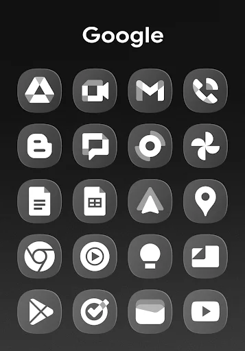 OneGlass 8 – Icon Pack ডাউনলোড করুন – আধুনিক ও মিনিমালিস্ট স্টাইল - Screenshot 16