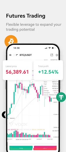 VOOX Exchange ডাউনলোড করুন – বিটকয়েন ও ক্রিপ্টো ট্রেডিংয়ের সেরা প্ল্যাটফর্ম - Screenshot 3
