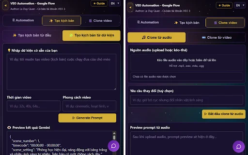 VEO Automation ডাউনলোড করুন – Google Flow-এ ফ্রি AI ভিডিও ও ইমেজ তৈরি - Screenshot 3