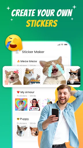 Sticker Maker – Sticker Vibe ডাউনলোড করুন – সেরা স্টিকার মেকার - Screenshot 2