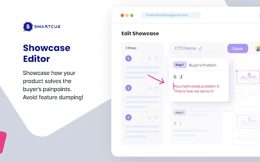 SmartCue ডাউনলোড করুন: ইন্টারঅ্যাক্টিভ প্রোডাক্ট ডেমো তৈরির সেরা টুল - Screenshot 3