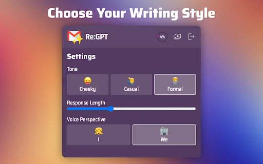 Re:GPT ডাউনলোড করুন – Gmail ও Outlook-এর সেরা AI ইমেইল অ্যাসিস্ট্যান্ট - Screenshot 1