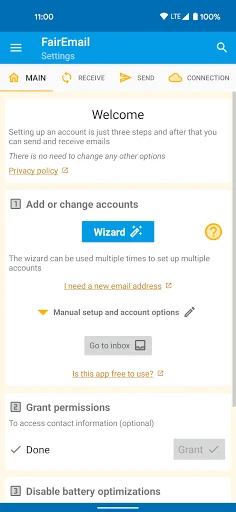 FairEmail ডাউনলোড করুন – নিরাপদ ও গোপনীয়তা বজায় রাখা ইমেইল অ্যাপ - Screenshot 1