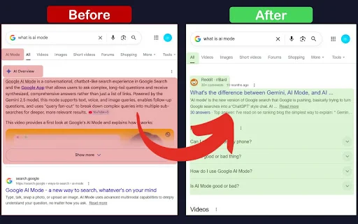 Disable Google AI Search ডাউনলোড করুন – গুগল এআই রেজাল্ট সরান - Screenshot 1