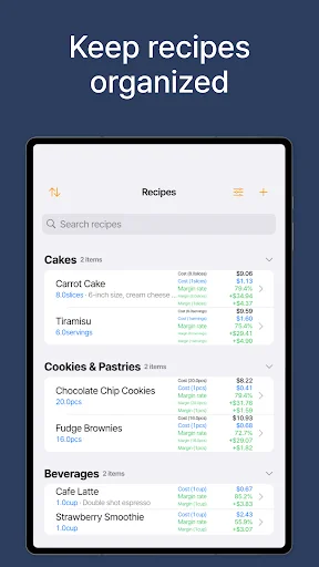 KitchenCost ডাউনলোড করুন – রেসিপি কস্টিং ও মেনু প্রাইসিং অ্যাপ - Screenshot 14