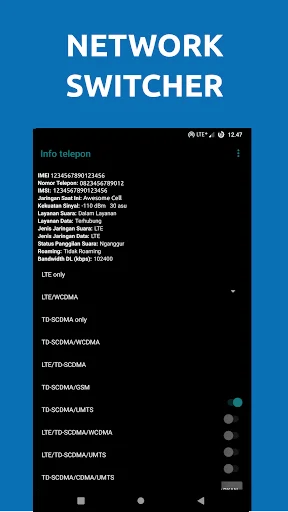 4G LTE Switcher 2 ডাউনলোড করুন – নেটওয়ার্ক সেটিংস পরিবর্তন করুন - Screenshot 14