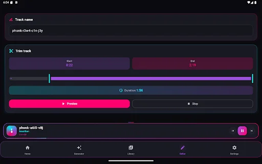 Phonk Maker: AI Song Generator ডাউনলোড করুন – সেরা ফঙ্ক মিউজিক মেকার - Screenshot 9