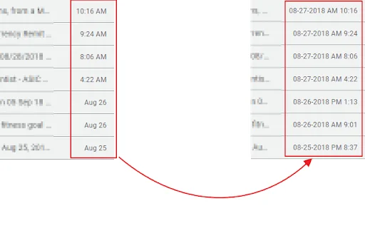 Gmail Date Time Formatter ডাউনলোড করুন – ইমেইল ডেট ফরম্যাট কাস্টমাইজ করুন - Screenshot 4