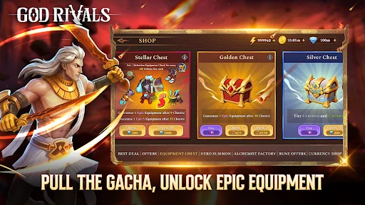 God Rivals: RPG Roguelike ডাউনলোড করুন – ডার্ক ফ্যান্টাসি অ্যাকশন গেম - Screenshot 11