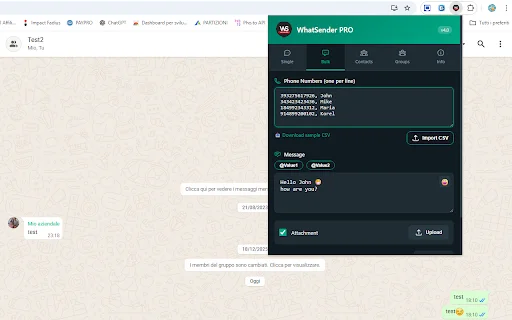WhatSender PRO ডাউনলোড করুন – সেরা হোয়াটসঅ্যাপ বাল্ক মেসেঞ্জার - Screenshot 1