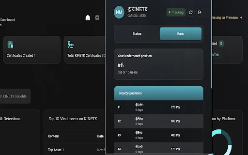 KINETK IP Network ডাউনলোড করুন – বিকেন্দ্রীভূত সুরক্ষা ও রিওয়ার্ডস - Screenshot 3