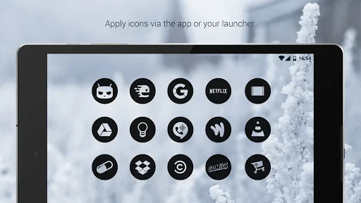 Dark Void – Black Circle Icons ডাউনলোড করুন – সেরা মিনিমালিস্ট আইকন প্যাক - Screenshot 14