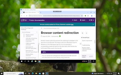 Browser Redirection Extension ডাউনলোড করুন – Citrix এর সেরা ব্রাউজিং অভিজ্ঞতা - Screenshot 3