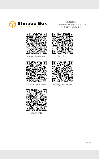 Storage Box Organizer ডাউনলোড করুন – QR কোড দিয়ে সাজান আপনার স্টোরেজ - Screenshot 15