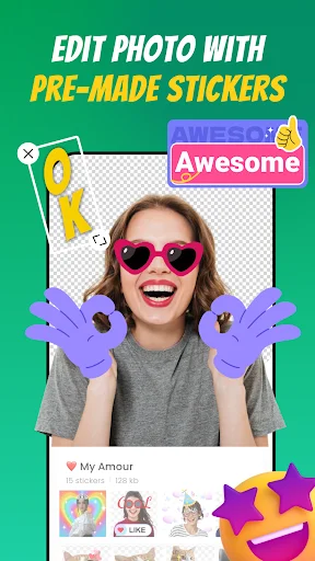 Sticker Maker – Sticker Vibe ডাউনলোড করুন – সেরা স্টিকার মেকার - Screenshot 3