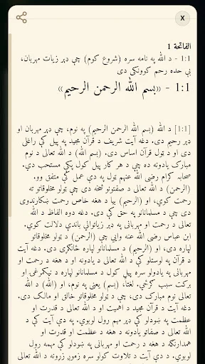 Quran Pashto ডাউনলোড করুন – পশতু অনুবাদসহ পবিত্র কুরআন ও দোয়া - Screenshot 3