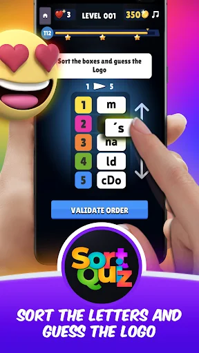Logomania 3 Sort Quiz Words ডাউনলোড করুন – লোগো কুইজ গেম - Screenshot 9